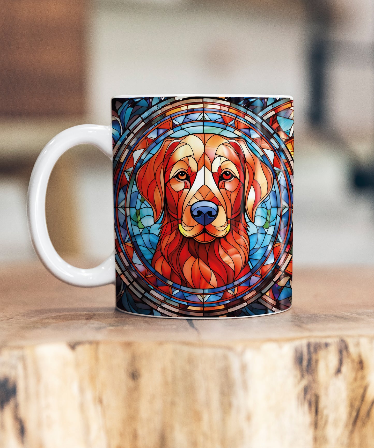 Labrador Fox Red Suncatcher Artwork Ceramic Mug