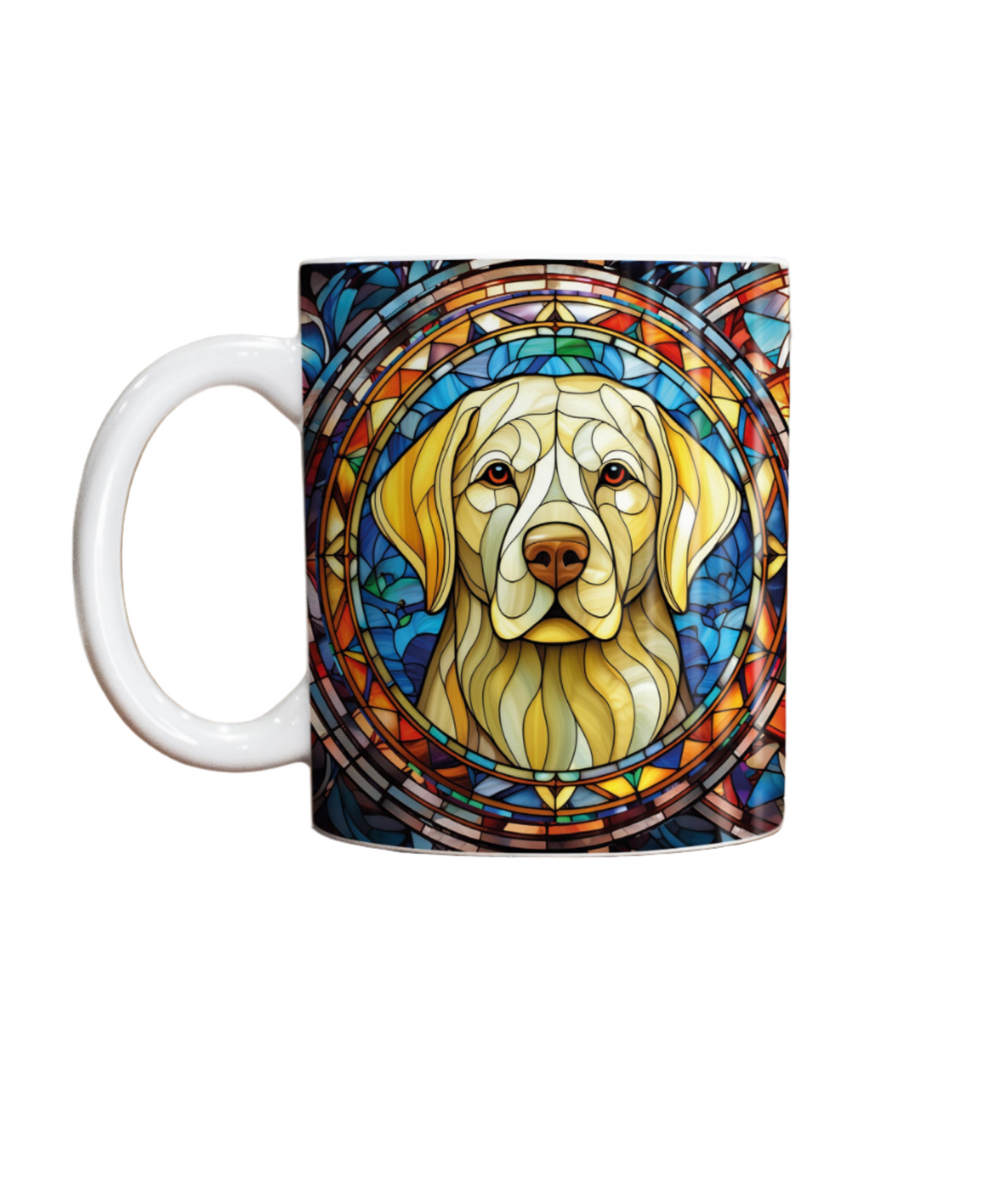 Labrador Yellow Suncatcher Artwork Ceramic Mug