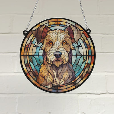 Lakeland Terrier Stained Glass Effect Suncatcher