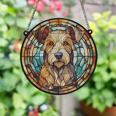 Lakeland Terrier Stained Glass Effect Suncatcher