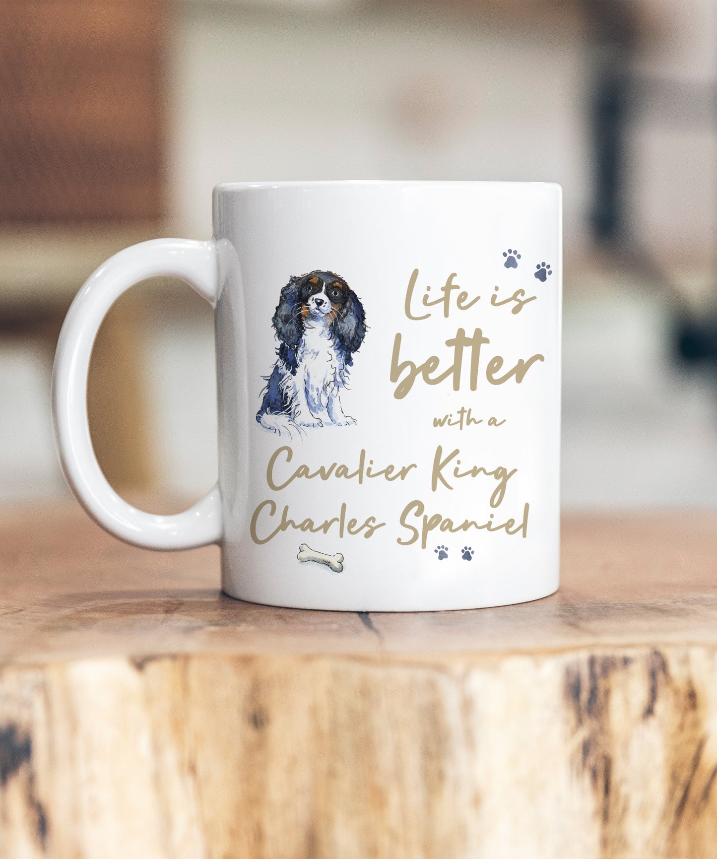 Life is Better Cavalier King Charles Spaniel Ceramic Mug