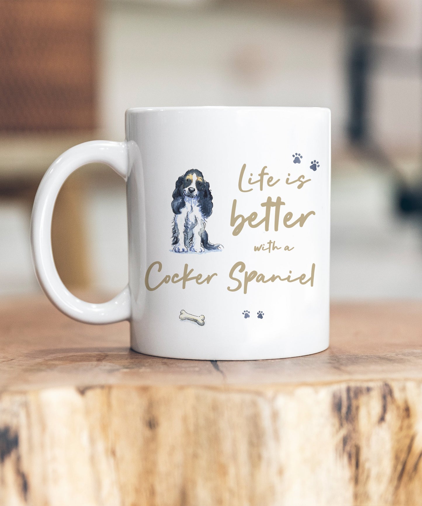 Life is Better Cocker Ceramic Mug