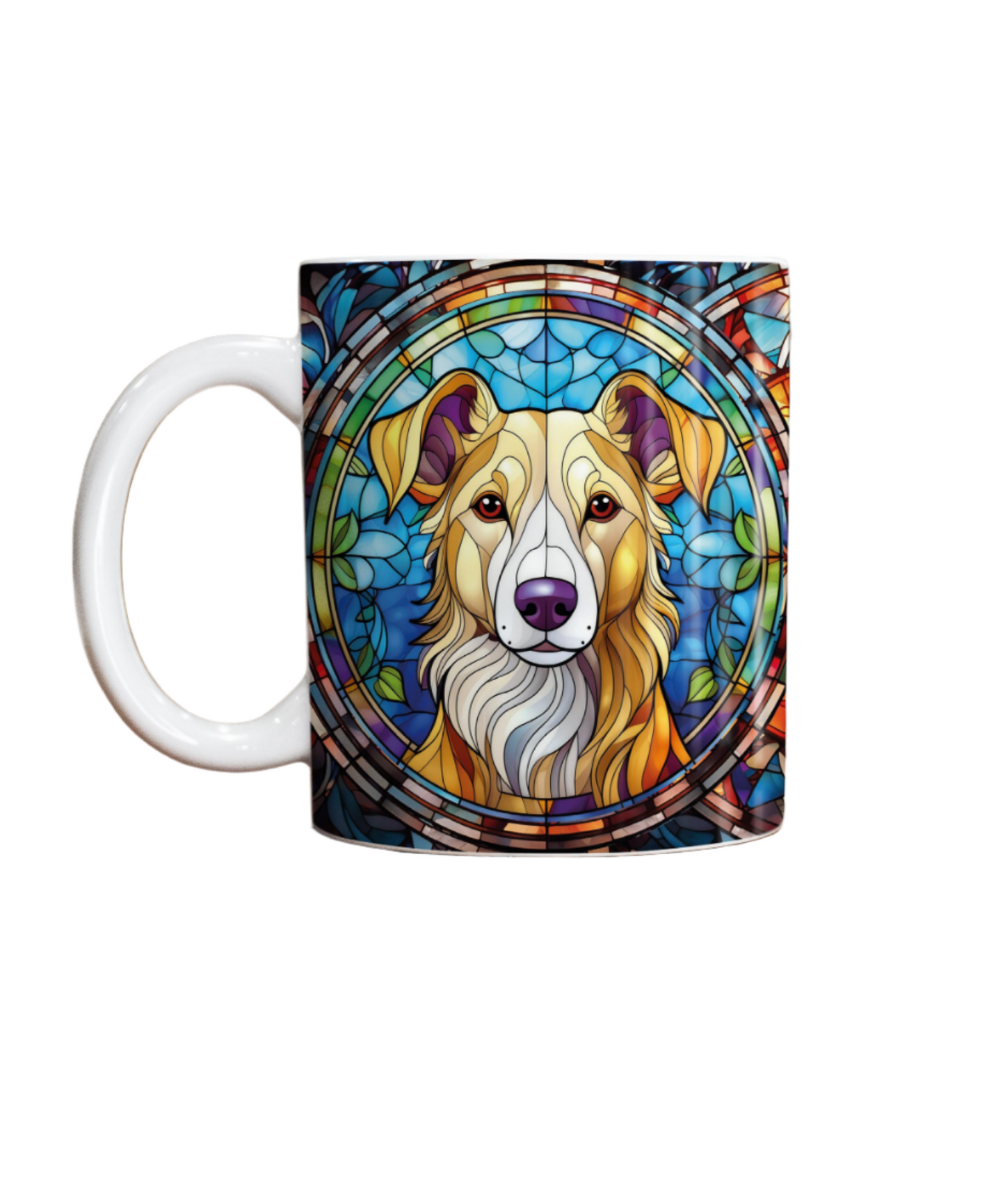 Lurcher Suncatcher Artwork Ceramic Mug