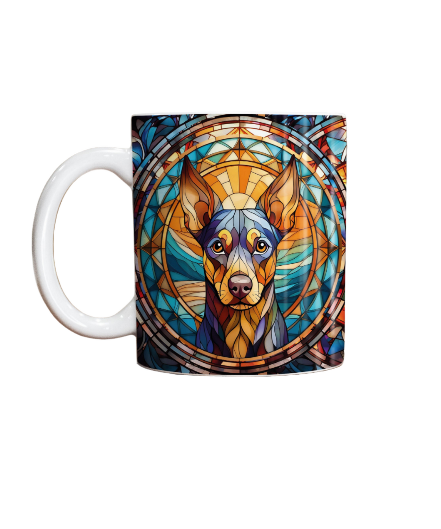 Miniature Pinscher Suncatcher Artwork Ceramic Mug