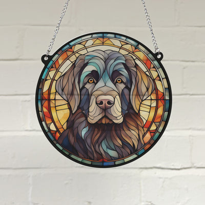 Newfoundland Stained Glass Effect Suncatcher