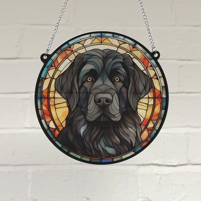 Newfoundland Stained Glass Effect Suncatcher