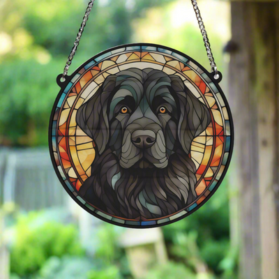 Newfoundland Stained Glass Effect Suncatcher