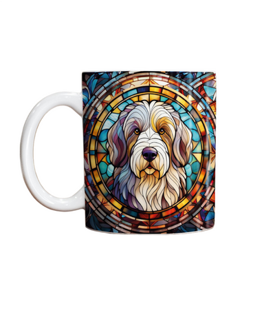 Old English Sheepdog Suncatcher Artwork Ceramic Mug