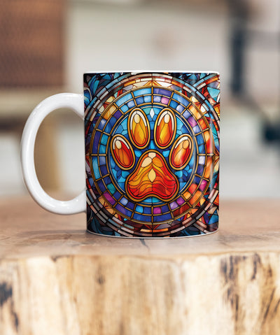 Paw Print Suncatcher Artwork Ceramic Mug