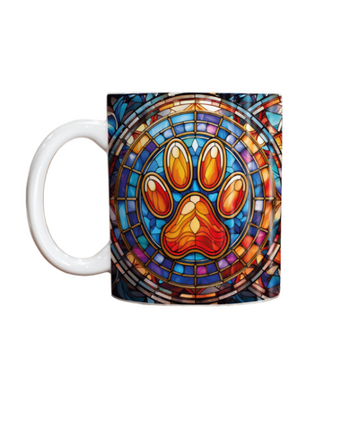 Paw Print Suncatcher Artwork Ceramic Mug