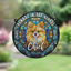 Pomeranian Memorial Stained Glass Effect Suncatcher