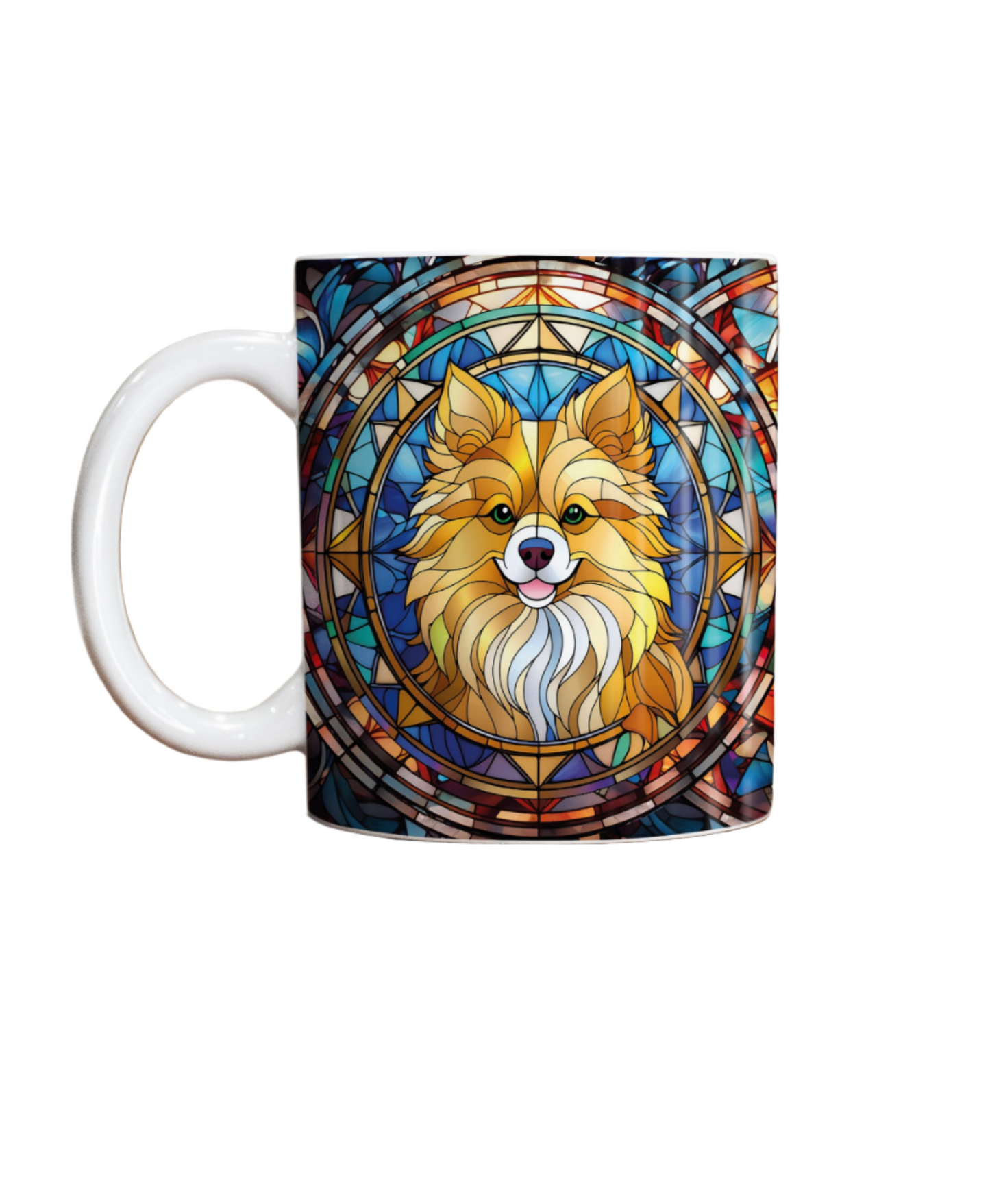 Pomeranian Suncatcher Artwork Ceramic Mug