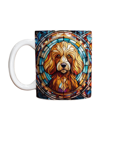 Poodle Red Suncatcher Artwork Ceramic Mug