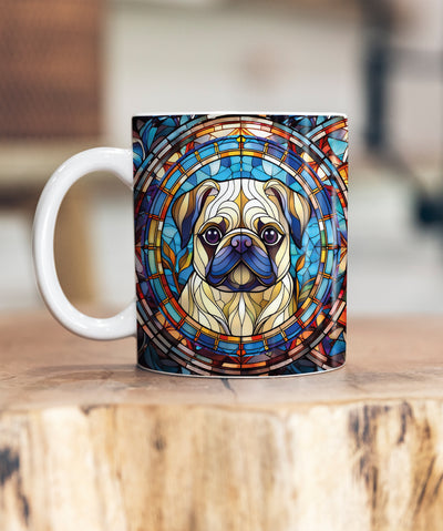 Pug Suncatcher Artwork Ceramic Mug