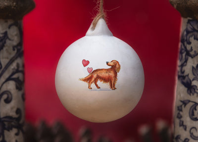 Red Setter Ceramic Round Bauble