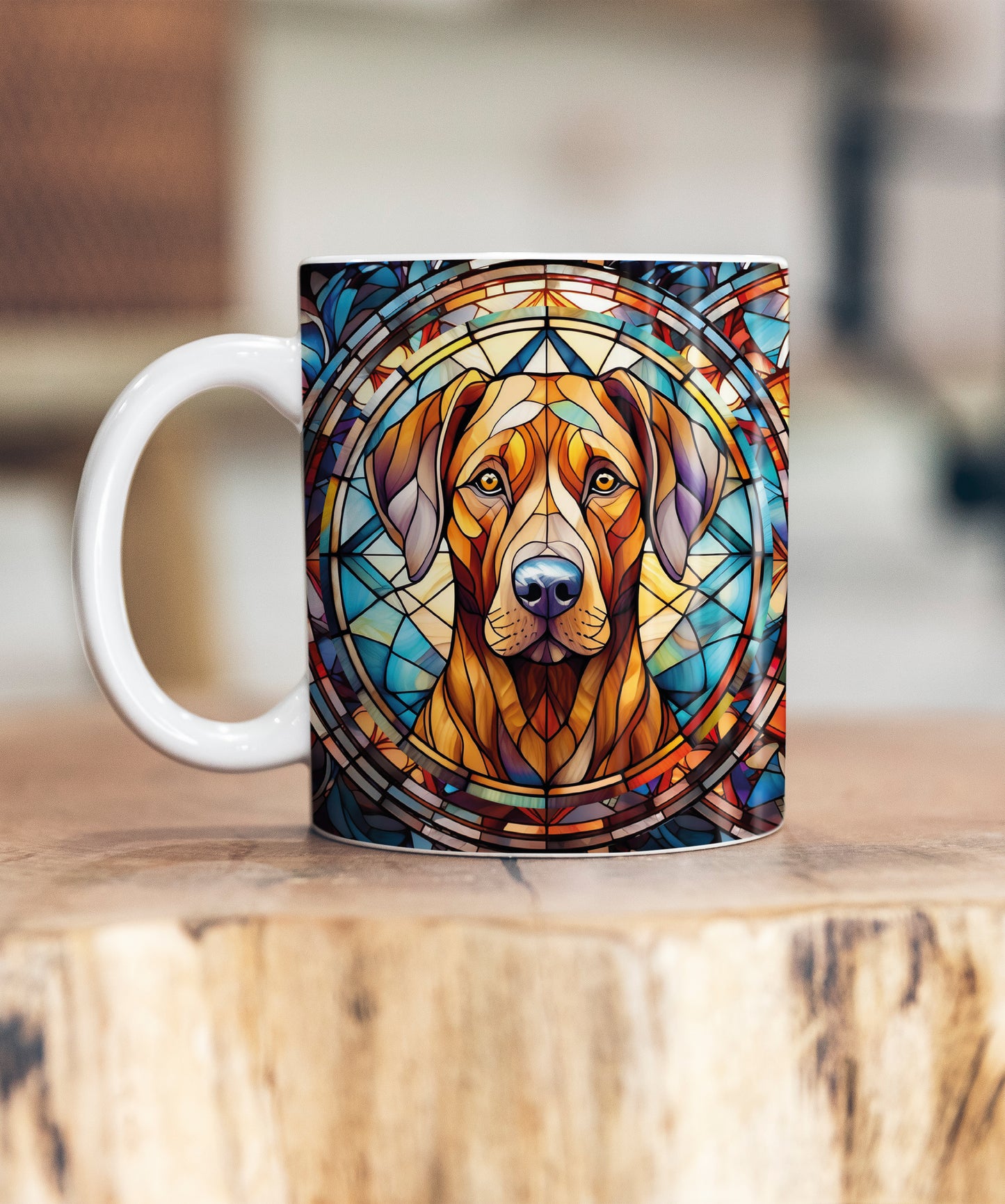 Rhodesian Ridgeback Suncatcher Artwork Ceramic Mug