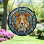 Rough Collie Memorial Stained Glass Effect Suncatcher