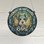 Schnauzer Memorial Stained Glass Effect Suncatcher