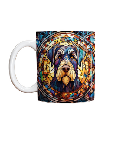 Schnauzer Black Suncatcher Artwork Ceramic Mug