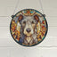 Scottish Deerhound Stained Glass Effect Suncatcher