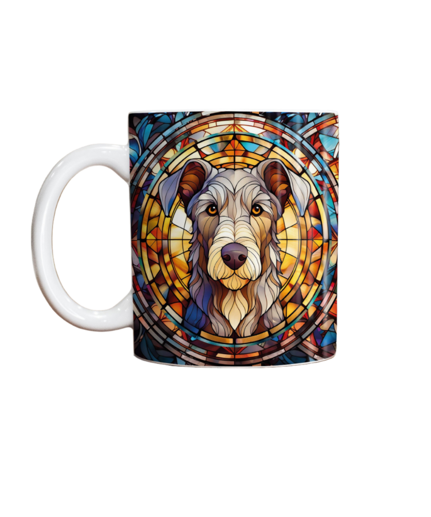 Scottish Deerhound Suncatcher Artwork Ceramic Mug