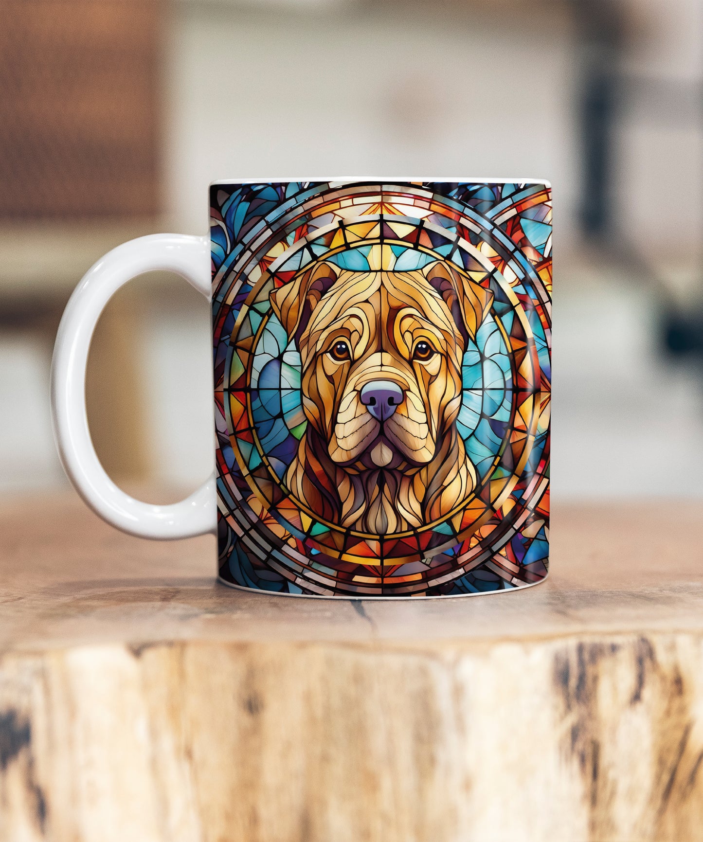 Shar Pei Suncatcher Artwork Ceramic Mug