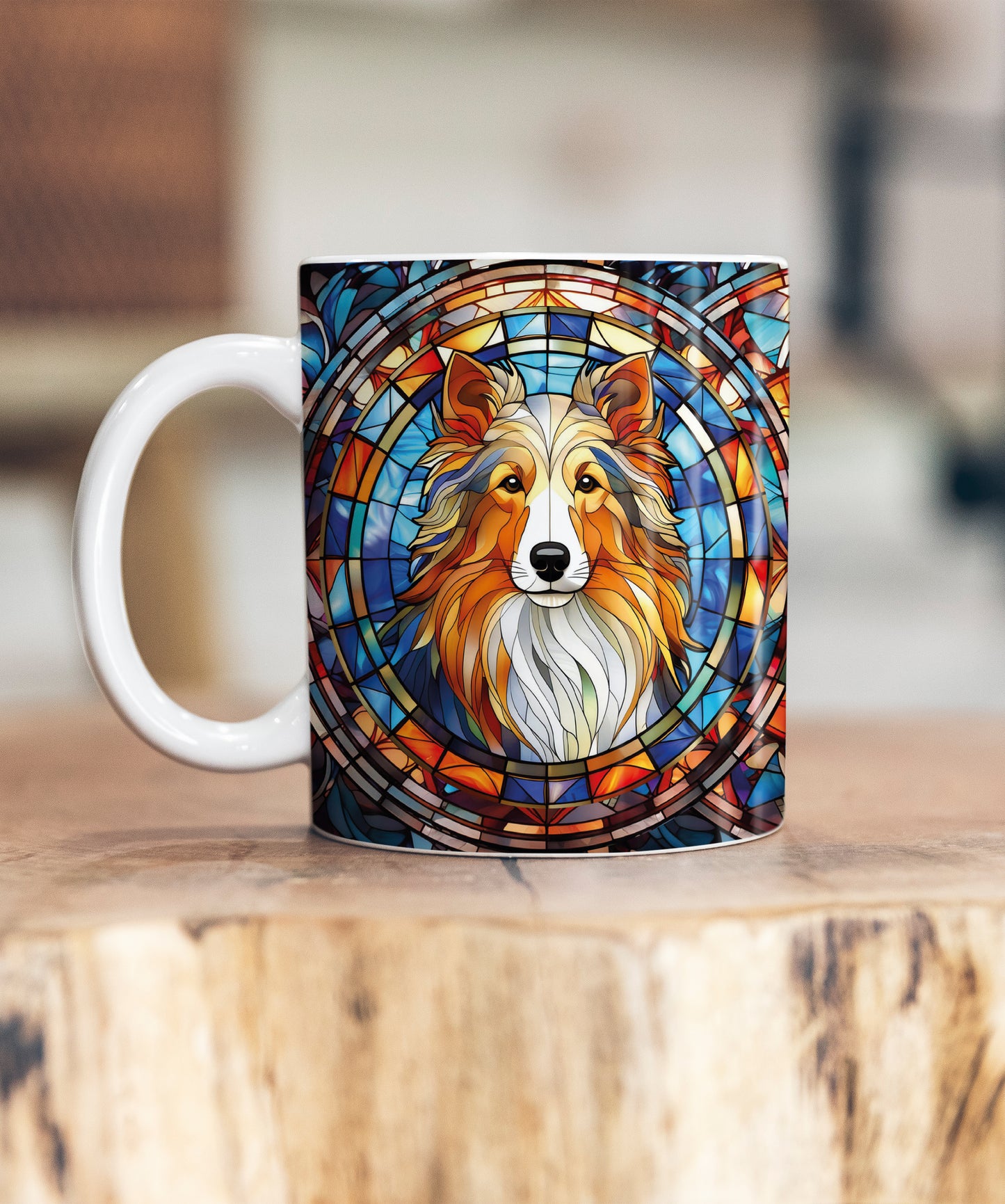 Sheltie Suncatcher Artwork Ceramic Mug