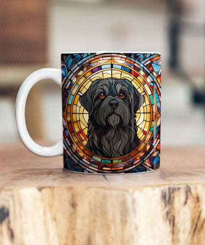 Shih Tzu Black Suncatcher Artwork Ceramic Mug