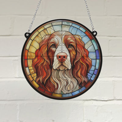 Cocker Spaniel Stained Glass Effect Suncatcher