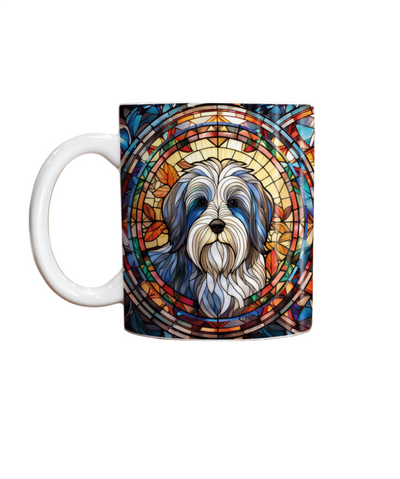 Tibetan Terrier Suncatcher Artwork Ceramic Mug