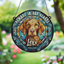 Vizsla Memorial Stained Glass Effect Suncatcher