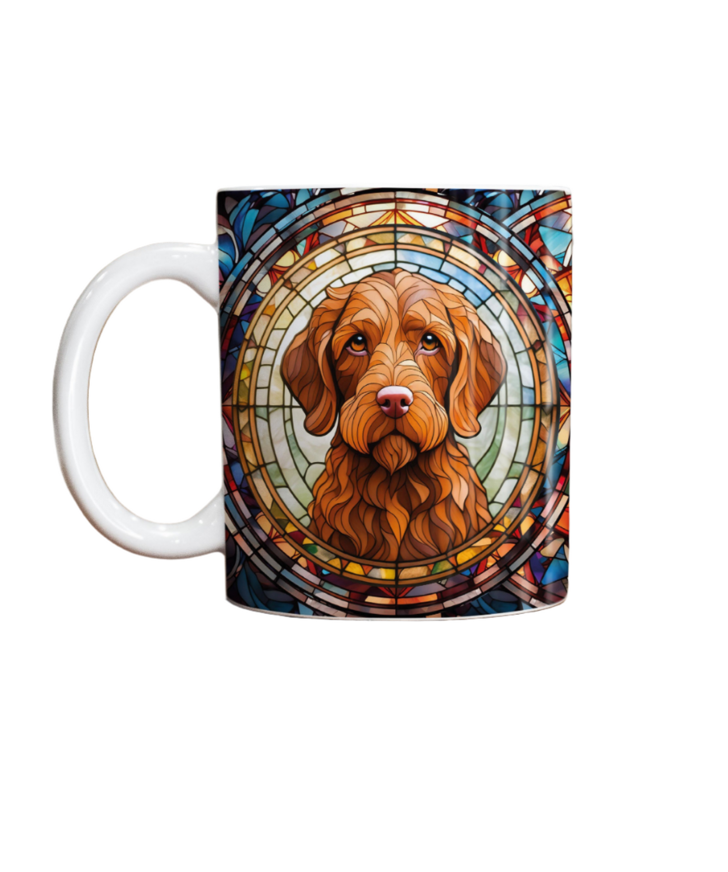 Vizsla Wirehaired Suncatcher Artwork Ceramic Mug