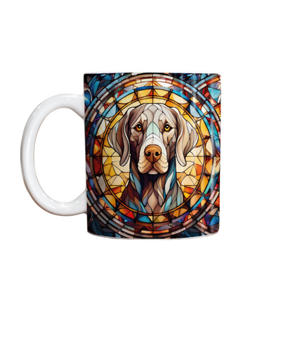 Weimaraner Suncatcher Artwork Ceramic Mug