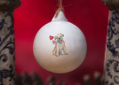 Wheaton Terrier Ceramic Round Bauble