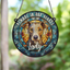 Whippet Memorial Stained Glass Effect Suncatcher