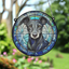 Whippet Black & White Stained Glass Effect Suncatcher