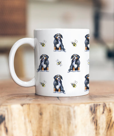 Bernese and Bee Ceramic Mug