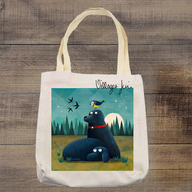 Black Labs and Diedre - Labradorable Tote Bag