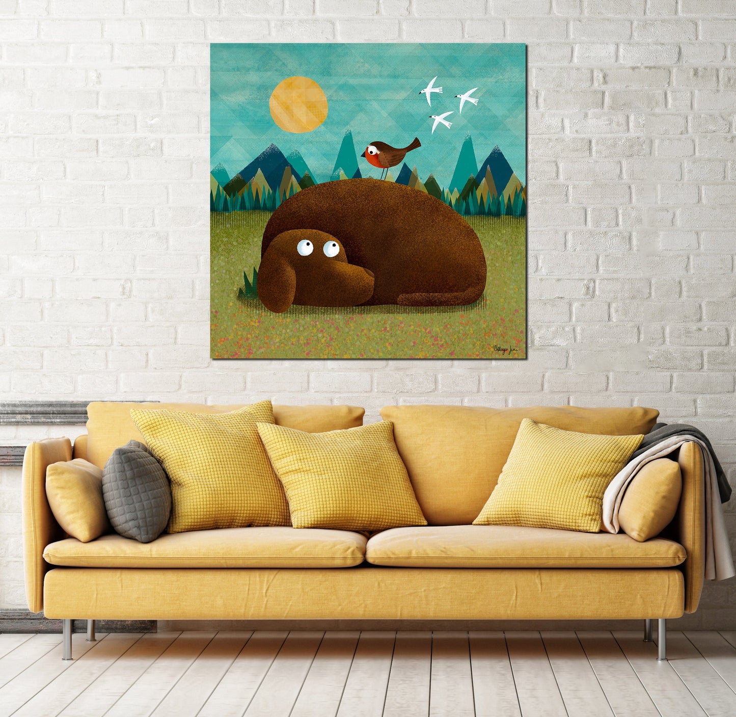 Bobbin and B Dog - Labradorable Art Canvas