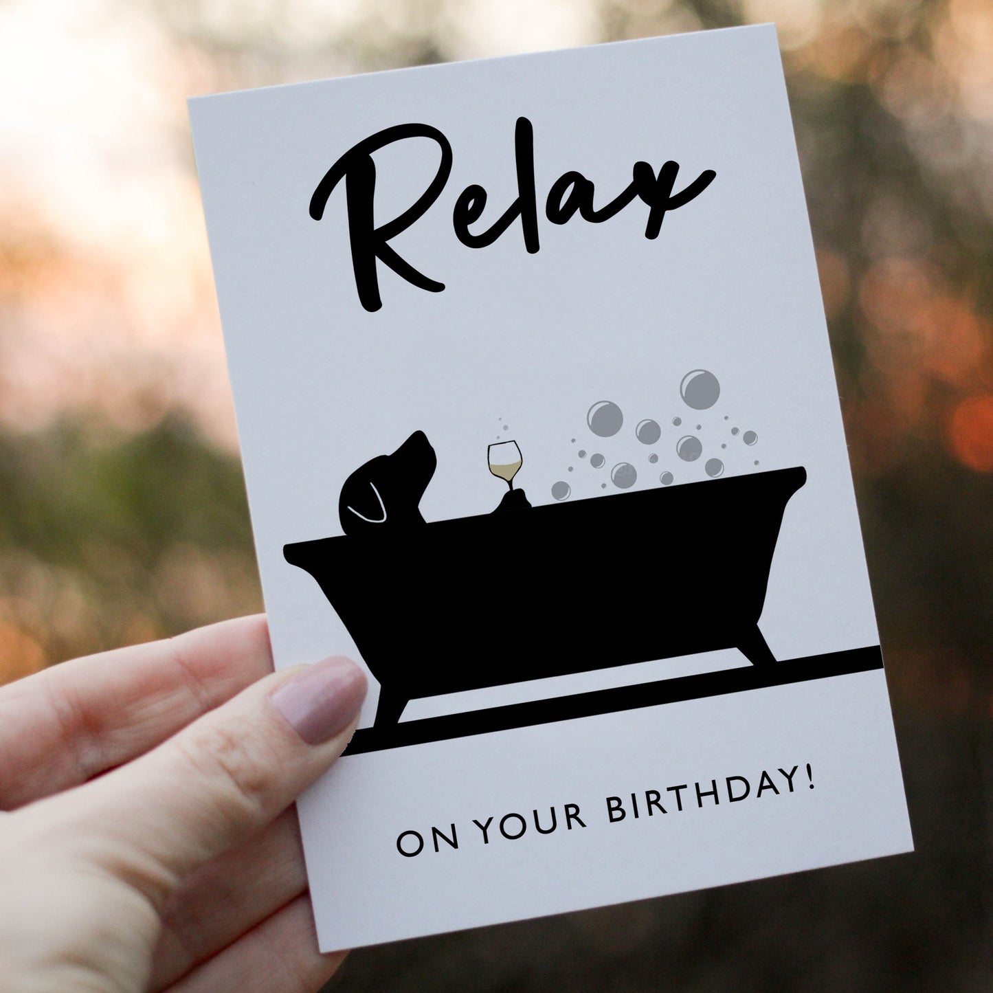 Relax on your birthday - Labradorable Card