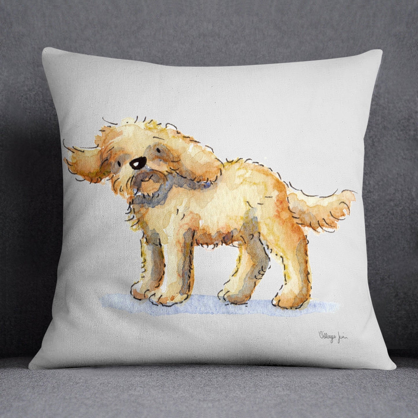 Cockapoo Apricot Cushion