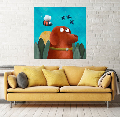 Fox Red - Labradorable Art Canvas