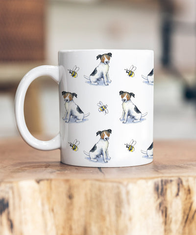 Jack Russell and Bee Ceramic Mug