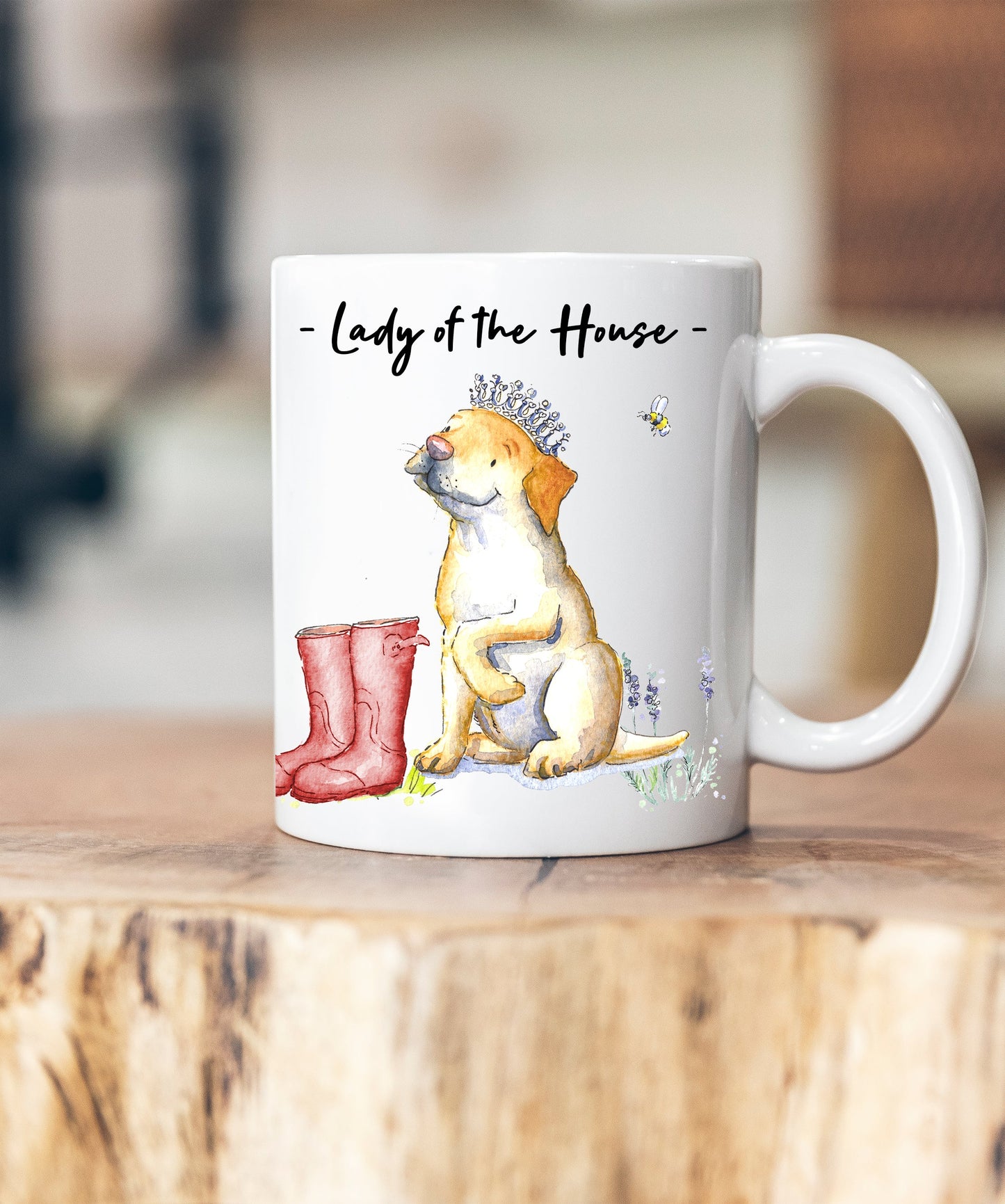 Lady of the House Yellow Lab Ceramic Mug