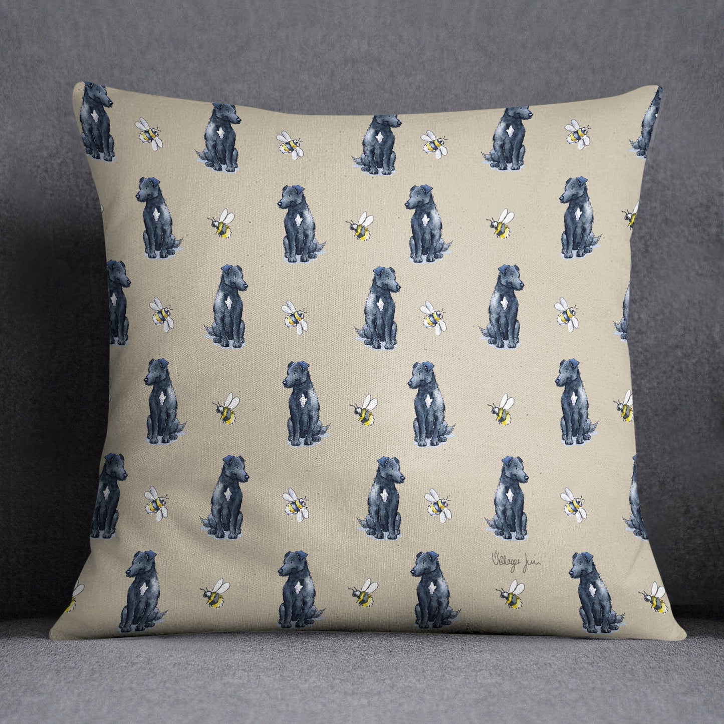 Patterdale and Bee Cushion