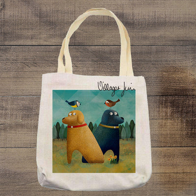 Sitting in Jims Garden - Labradorable Tote Bag