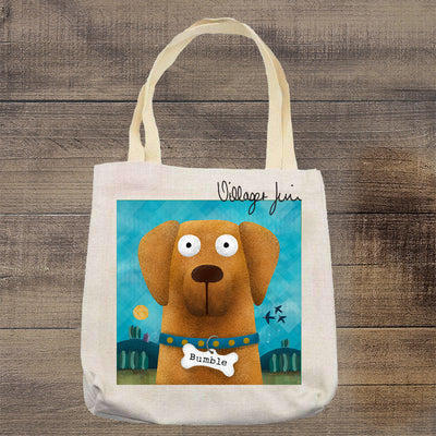 Golden Labrador - Personalised Pooch Tote Bag